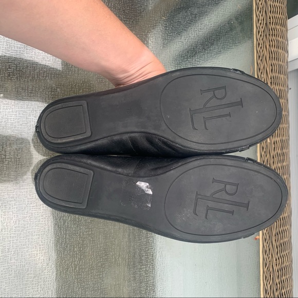 Ralph Lauren Solid Black Flats. Women’s 7. - Picture 5 of 6